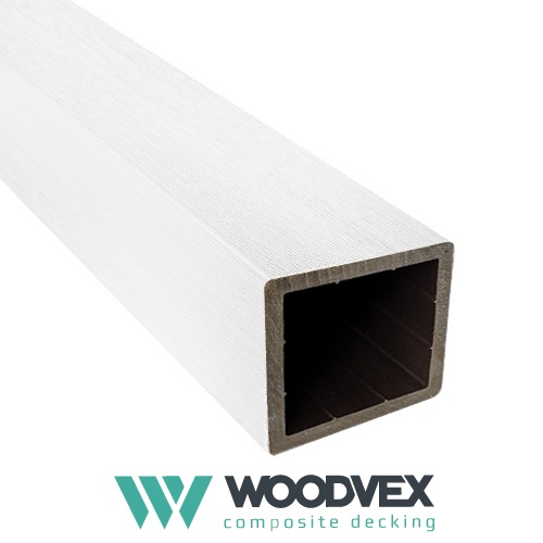 Столб Woodvex Select White co-extrusion (Белый) 3000x100х100